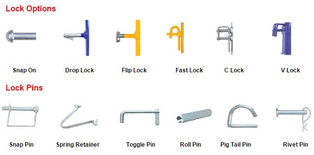 Pig Tail/Gravity Pin Electro Galvanized Frame Scaffolding Accessories