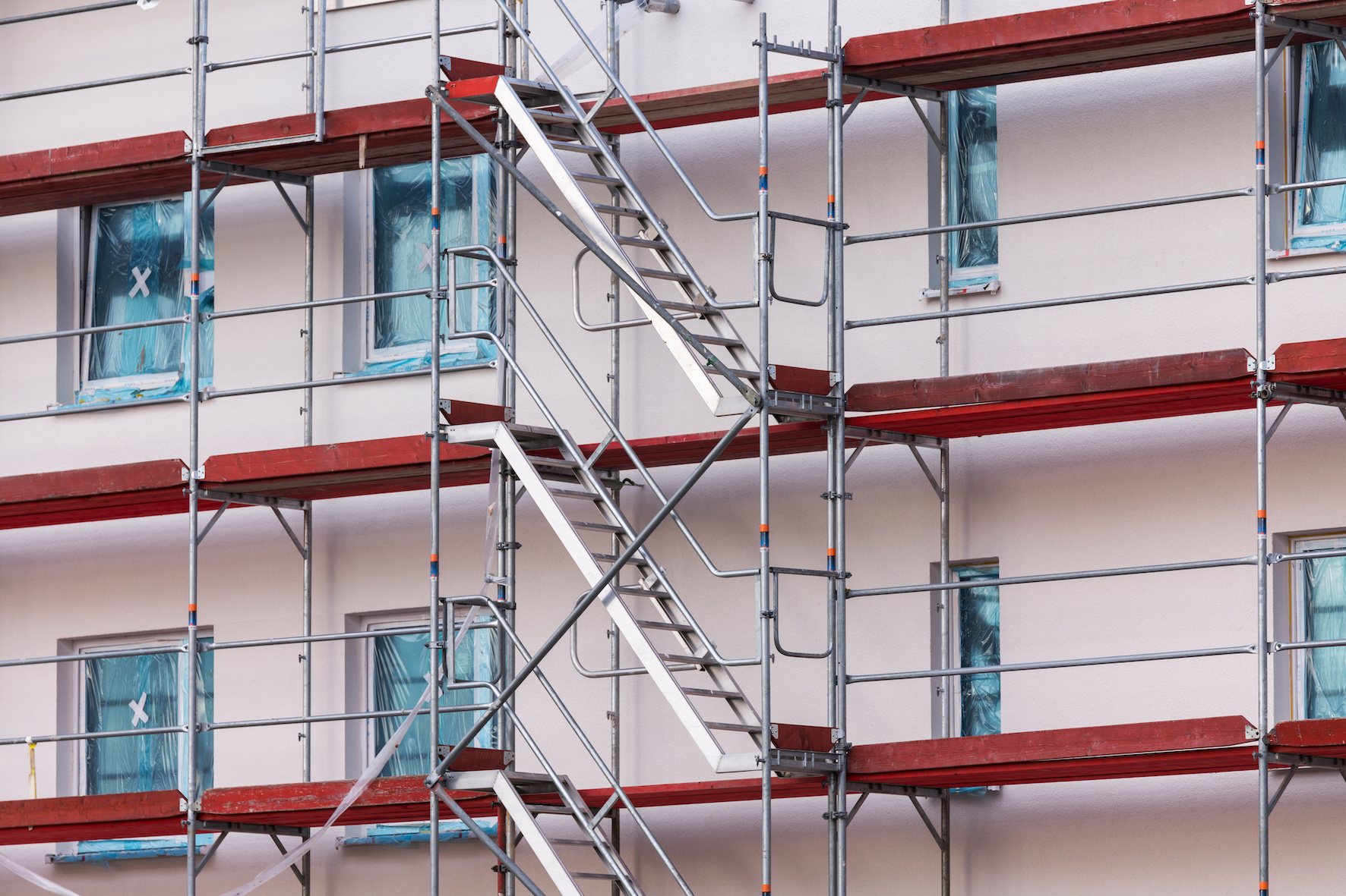 Facade scaffolding Facade scaffolding