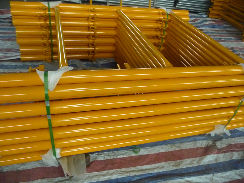 Shoring Frame Scaffolding 6' X4' with Canadian Lock Yellow Painted