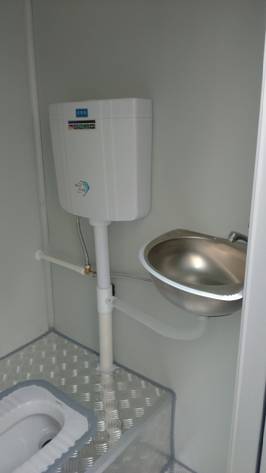 Single Portable Toilet with Size Width 1.08m, Length1.08m