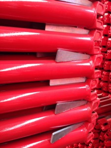 Ringlock Scaffolding Horizontal with Red Powder Coated