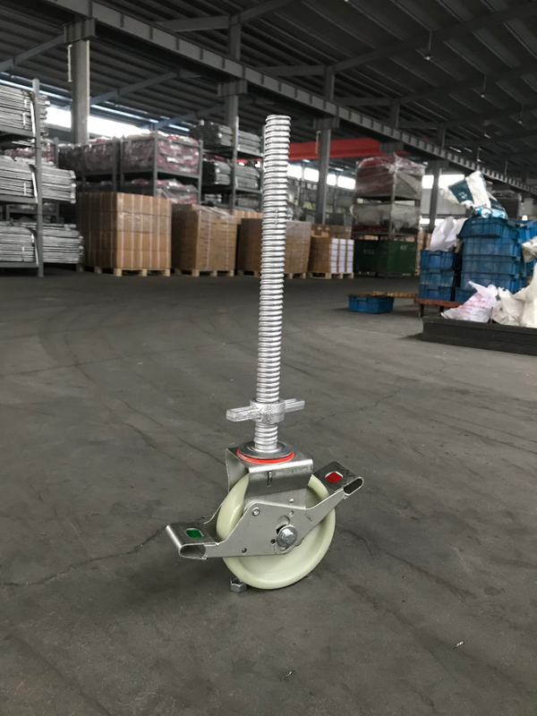 adjustable scaffolding caster wheel with jack