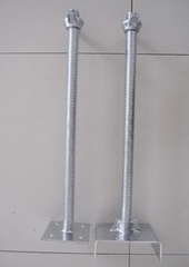 Glavanized Scaffolding Base Jack U Head Jack