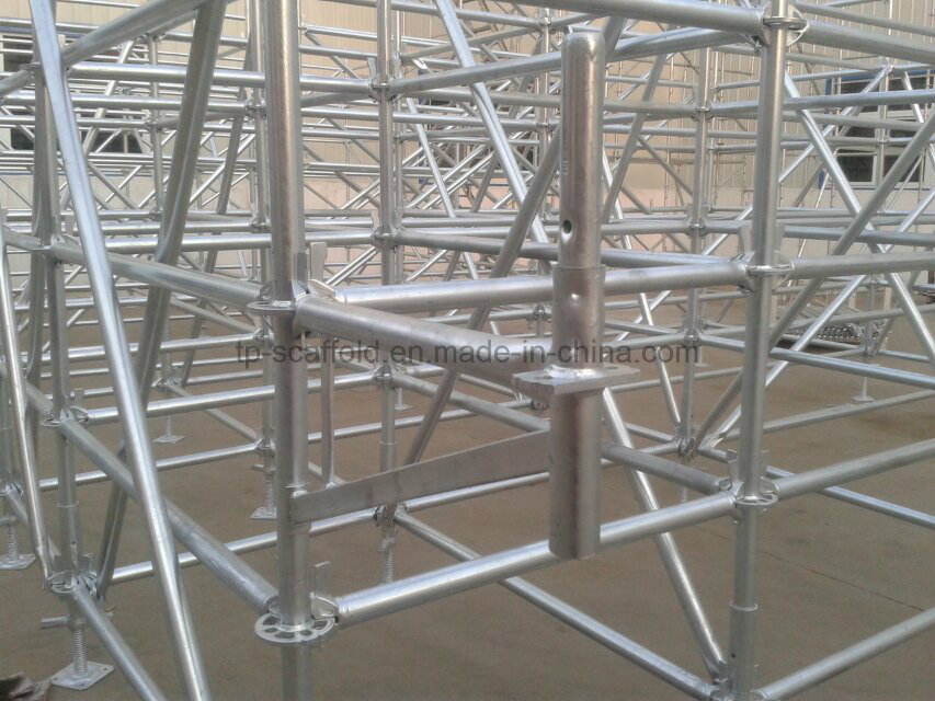 Construction Equipment Ringlock Scaffolding System Diagonal Brace