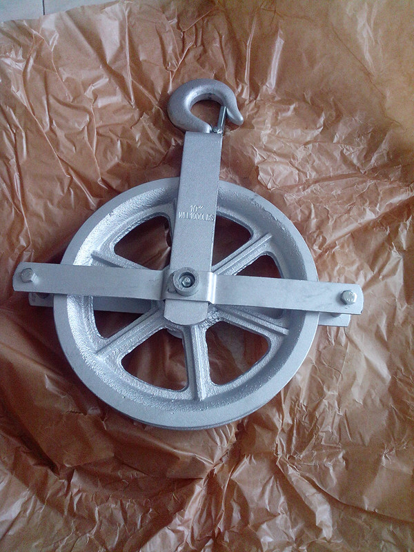 Galvanized gin wheel