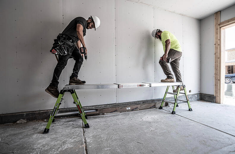 The Little Giant Ladder Convert To Scaffolding