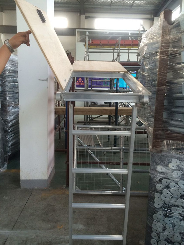 Aluminum Plywood Access Deck with Ladder for Scaffolding