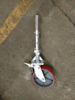 Adjustable scaffolding caster wheel