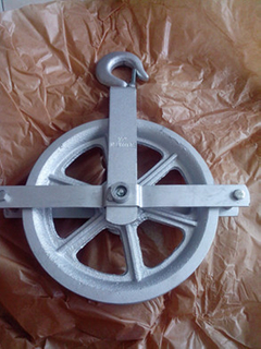 Hoist Pulley Wheel for Scaffolding with Electro Galvanized Surface