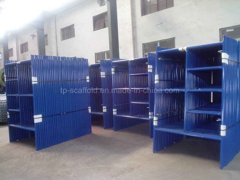 Blue Painted Scaffold Steel Mason Frame Scaffolding