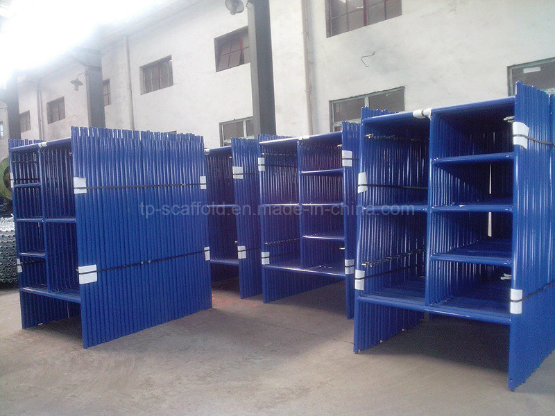 Blue Painted Scaffold Steel Mason Frame Scaffolding