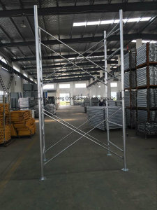 Shoring Frame Scaffolding with Fast Lock