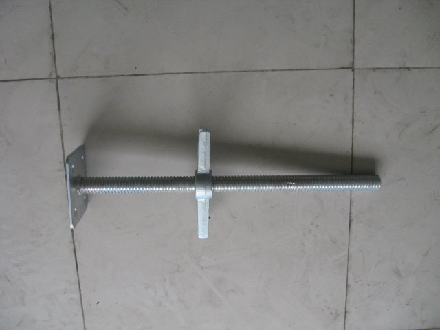 24&quot; Hollow Scaffolding Levelling Jack with Base Plate O. D. 35mm
