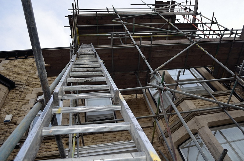 Scaffolding Setup With Ladder Scaffolding Setup With Ladder