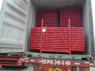 Perancah Cuplock Painted Merah